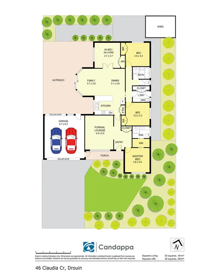 Floorplan of Homely house listing, 46 Claudia Crescent, Drouin VIC 3818