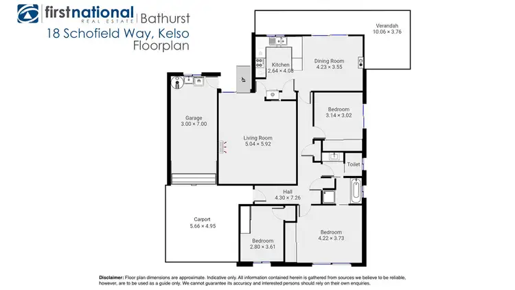 Floorplan of Homely house listing, 18 Schofield Way, Kelso NSW 2795