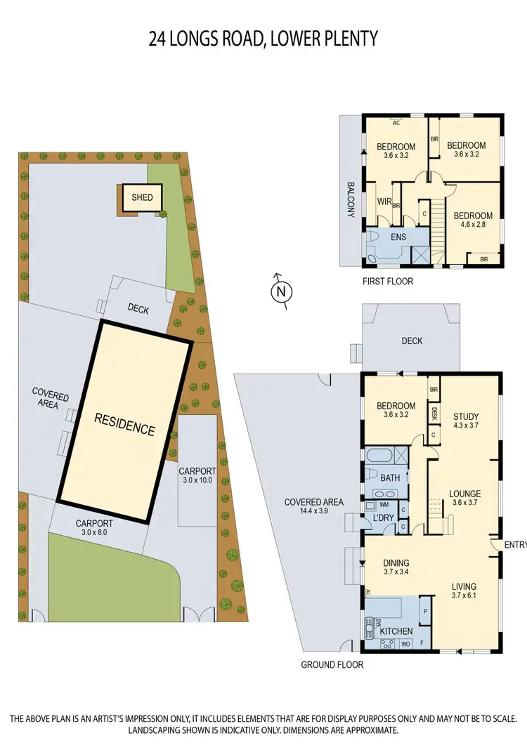 Floorplan of Homely house listing, 24 Longs Road, Lower Plenty VIC 3093