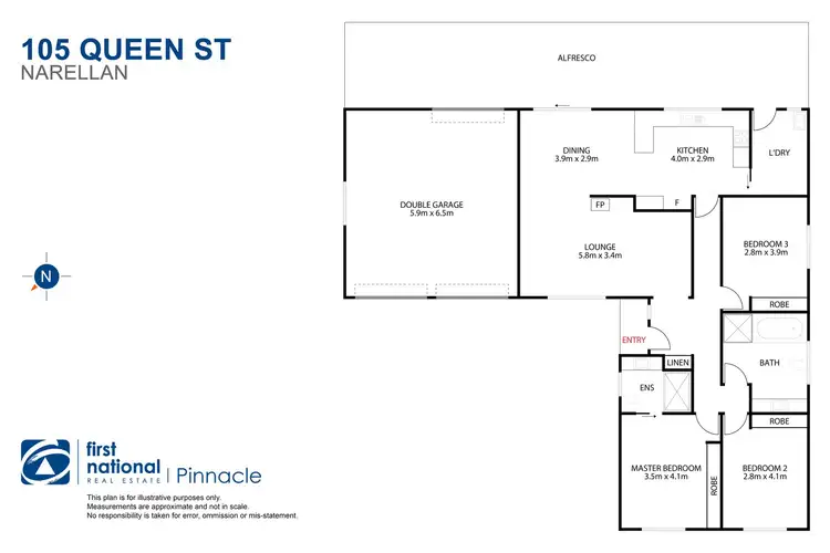 Floorplan of Homely house listing, 105 Queen Street, Narellan NSW 2567