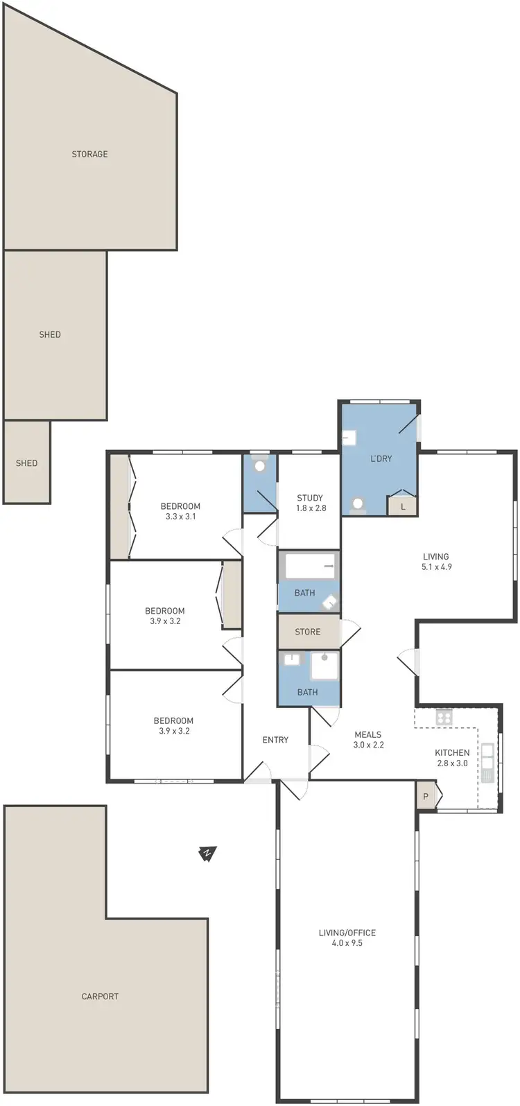 Floorplan of Homely house listing, 4 Geelong Road, Werribee VIC 3030