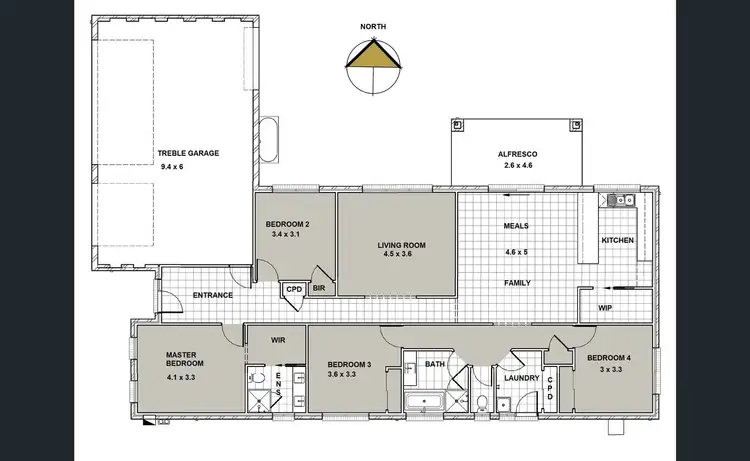 Floorplan of Homely house listing, 5 (L1529) Renoir Avenue, Pakenham VIC 3810