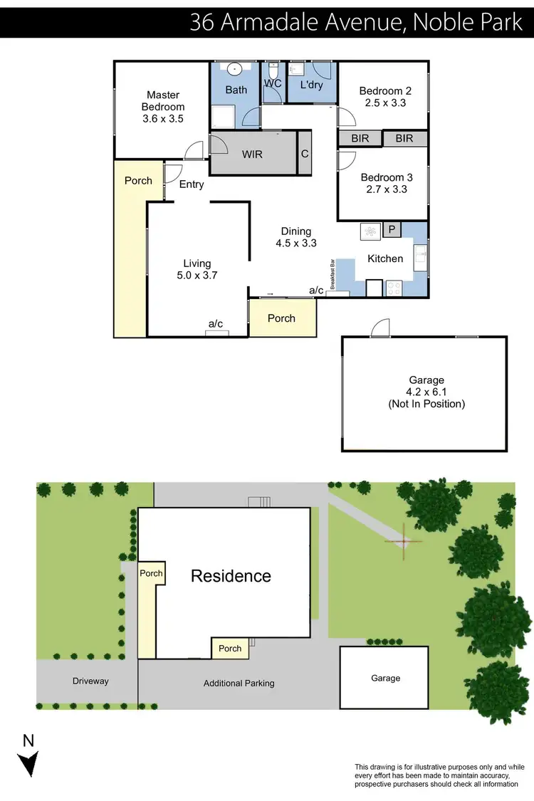 Floorplan of Homely house listing, 36 Armadale Avenue, Noble Park VIC 3174