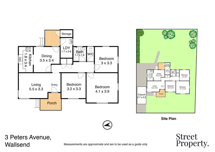 Floorplan of Homely house listing, 3 Peters Avenue, Wallsend NSW 2287