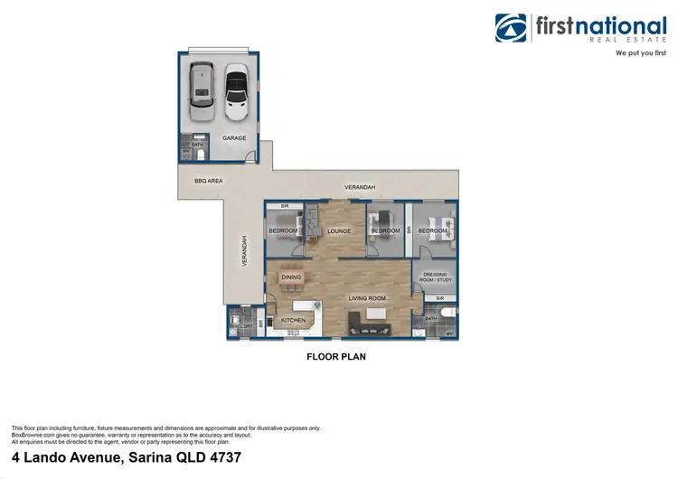 Floorplan of Homely house listing, 4 Lando Avenue, Sarina QLD 4737