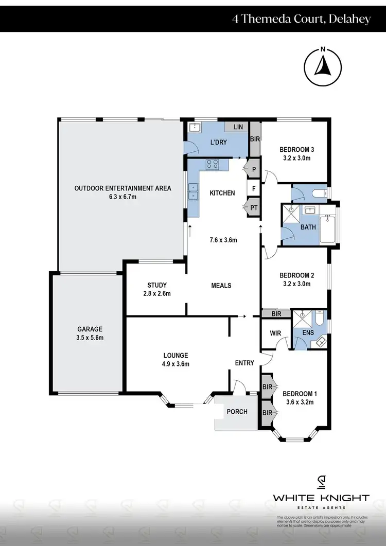Floorplan of Homely house listing, 4 Themeda Court, Delahey VIC 3037