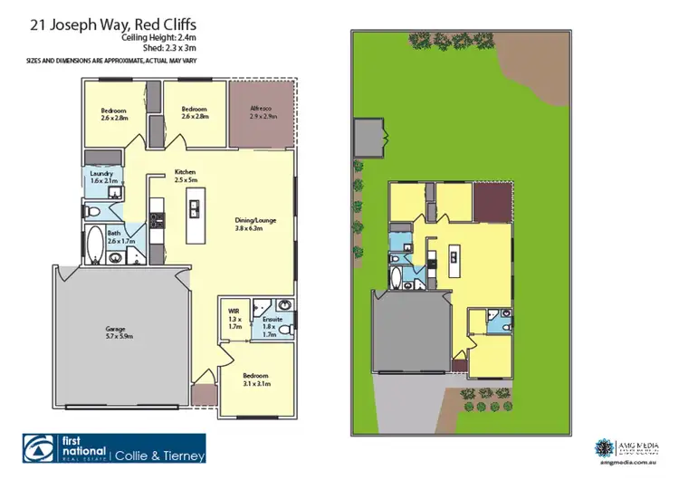 Floorplan of Homely house listing, 21 Joseph Court, Red Cliffs VIC 3496