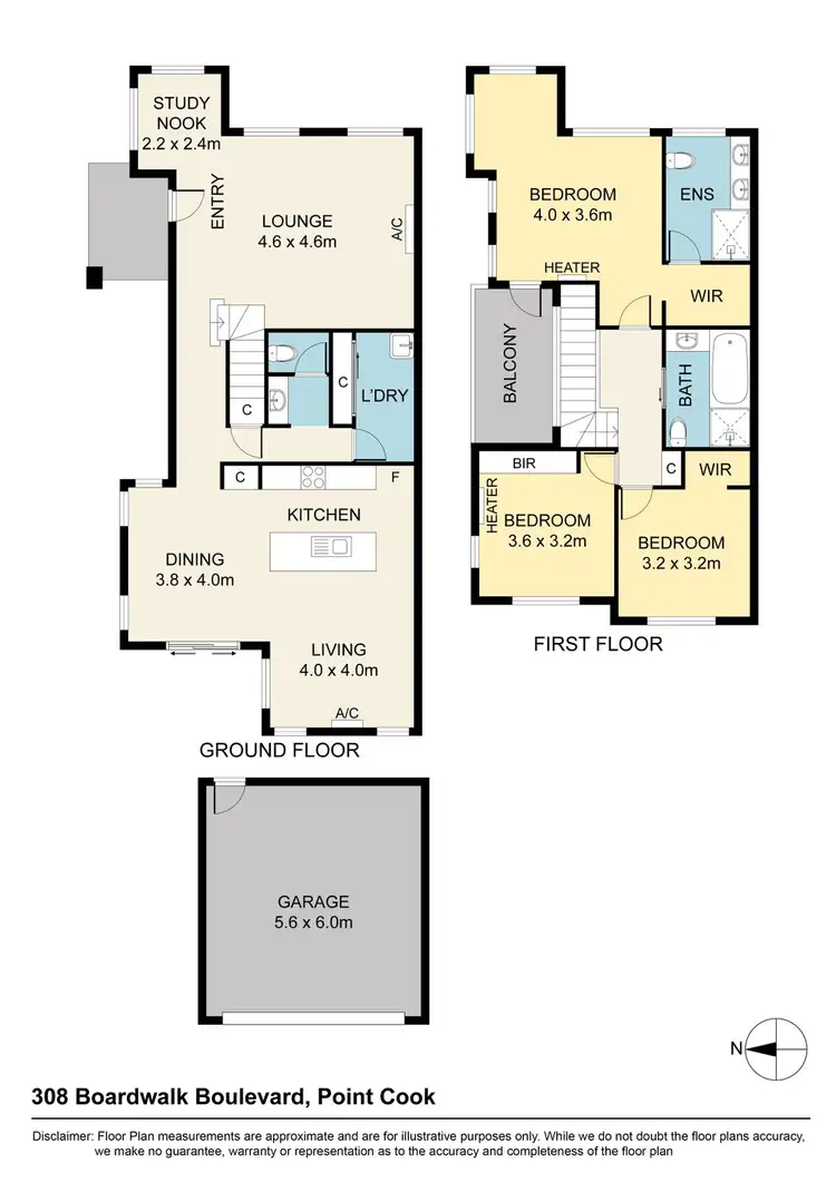 Floorplan of Homely house listing, 308 Boardwalk Boulevard, Point Cook VIC 3030