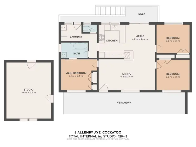 Floorplan of Homely house listing, 6 Allenby Avenue, Cockatoo VIC 3781