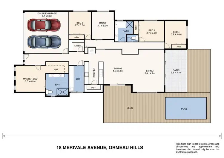 Floorplan of Homely house listing, 18 Merivale Avenue, Ormeau Hills QLD 4208