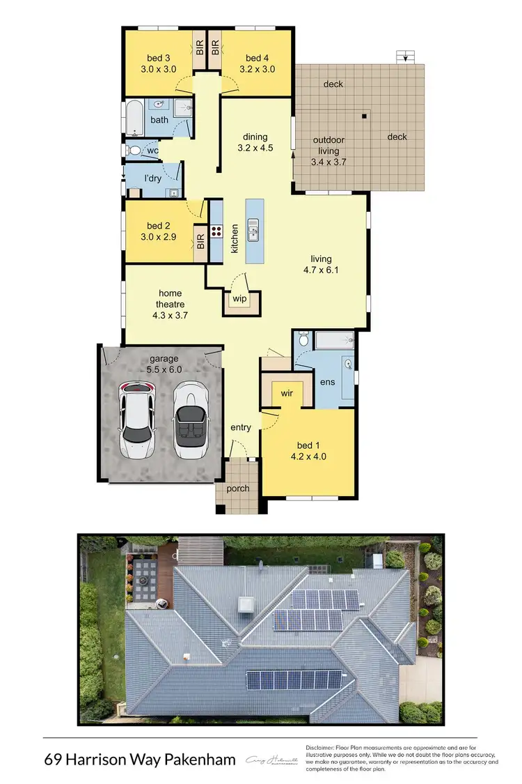 Floorplan of Homely house listing, 69 Harrison Way, Pakenham VIC 3810