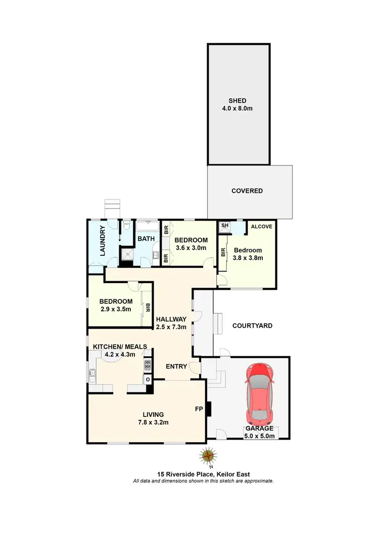 Floorplan of Homely house listing, 15 Riverside Place, Keilor East VIC 3033