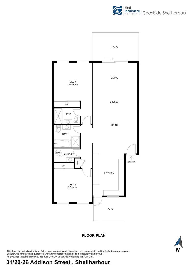 Floorplan of Homely unit listing, 31/20-26 Addison Street, Shellharbour NSW 2529