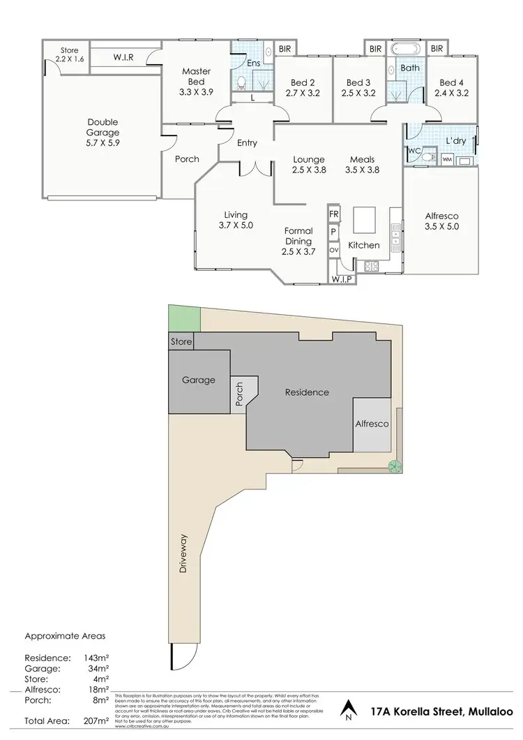 Floorplan of Homely house listing, 17A Korella Street, Mullaloo WA 6027