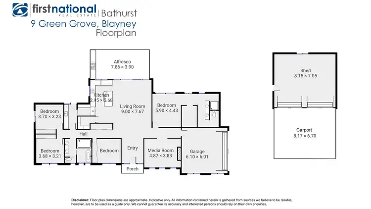 Floorplan of Homely house listing, 9 Green Grove, Blayney NSW 2799