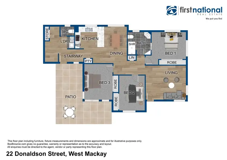 Floorplan of Homely house listing, 22 Donaldson Street, West Mackay QLD 4740