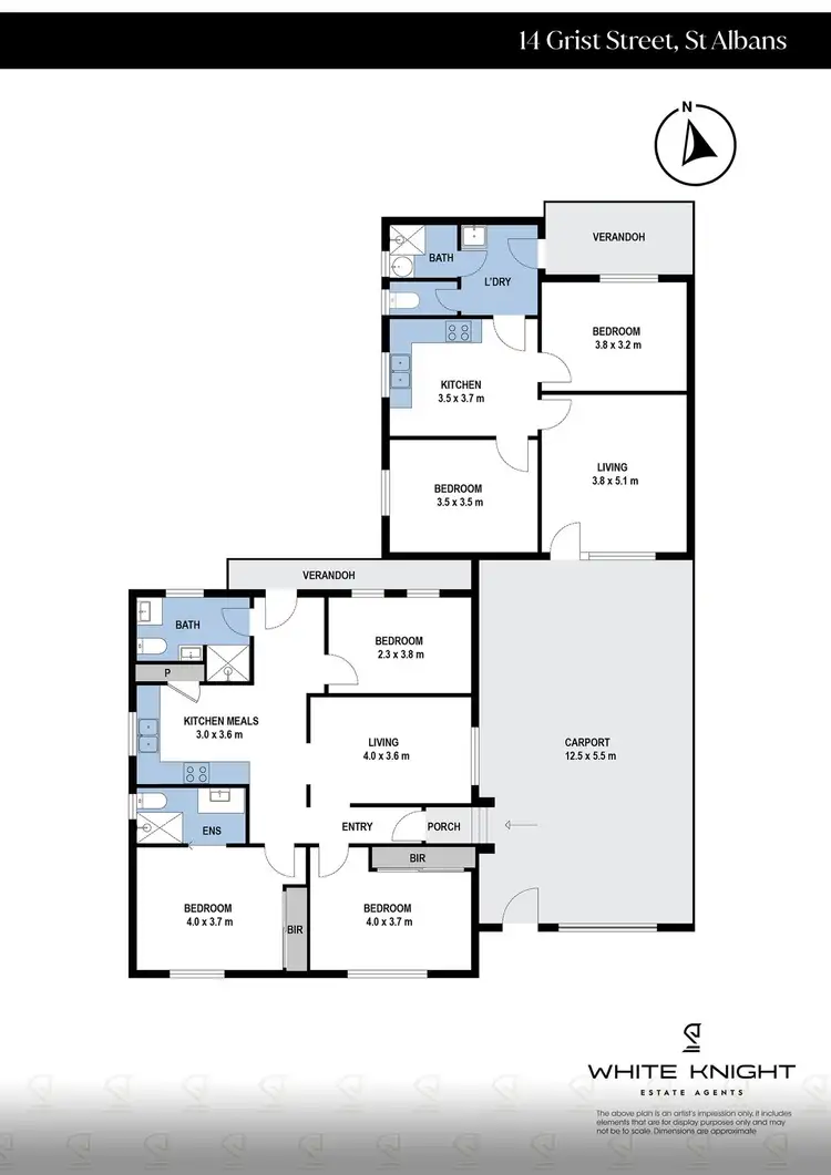 Floorplan of Homely house listing, 14 Grist Street, St Albans VIC 3021