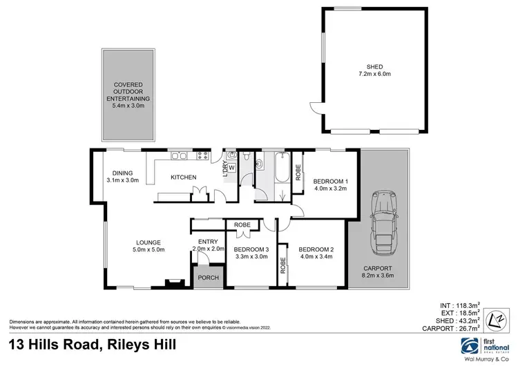 Floorplan of Homely house listing, 13 Hills Road, Rileys Hill NSW 2472
