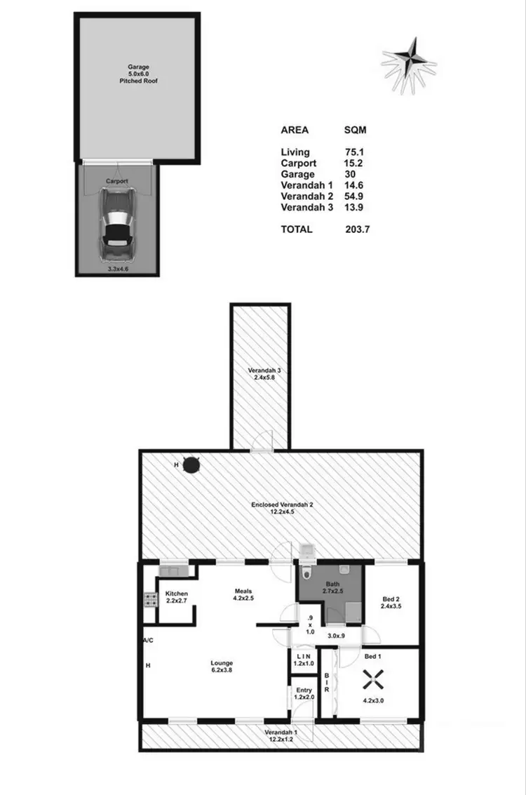 Floorplan of Homely house listing, 12 Angle Vale Road, Evanston Gardens SA 5116