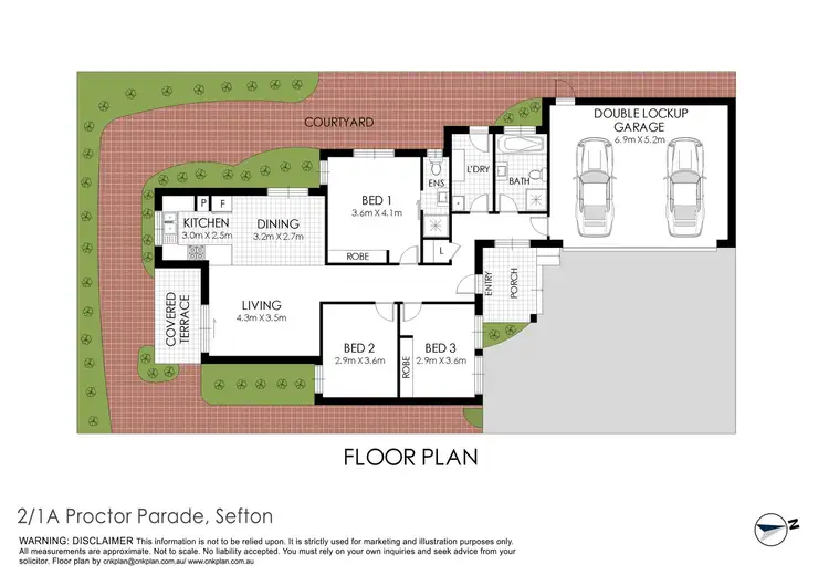Floorplan of Homely villa listing, 2/1A Proctor Parade, Sefton NSW 2162