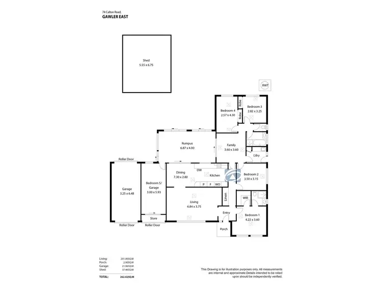Floorplan of Homely house listing, 74 Calton Road, Gawler East SA 5118