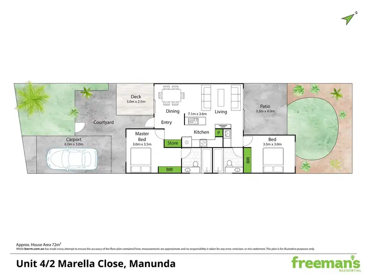 Floorplan of Homely apartment listing, 4/2-5 Marella Close, Manoora QLD 4870