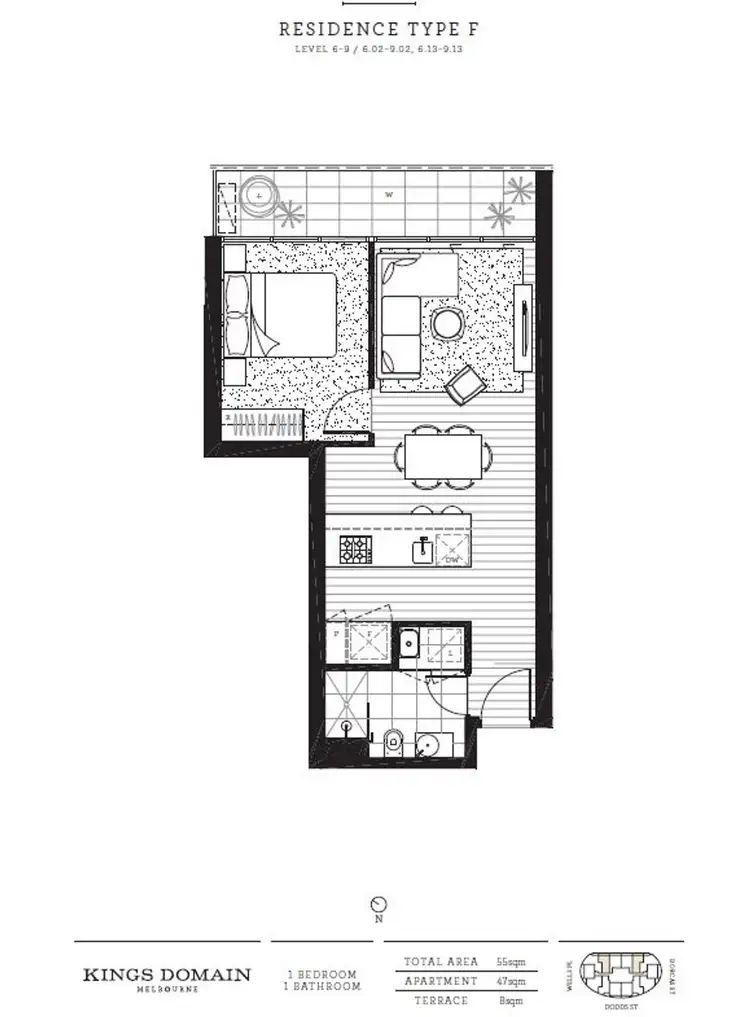 Floorplan of Homely apartment listing, 902/70 Dorcas Street, Southbank VIC 3006