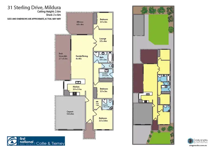 Floorplan of Homely house listing, 31 Sterling Drive, Mildura VIC 3500