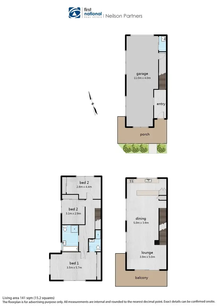 Floorplan of Homely townhouse listing, 14 Annecy Lane, Pakenham VIC 3810