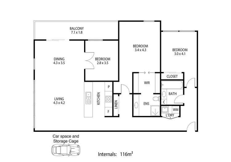 Floorplan of Homely apartment listing, 306/26 Shuter Street, Moonee Ponds VIC 3039