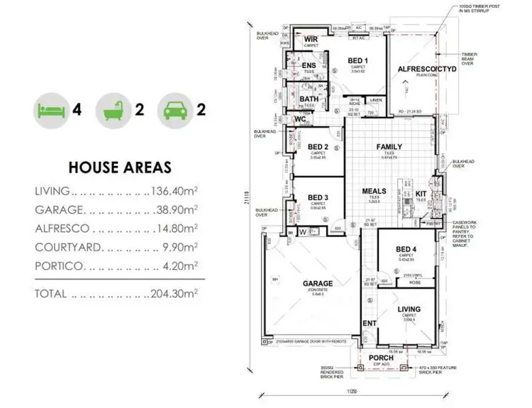Floorplan of Homely house listing, 52 Regal Close, Heathwood QLD 4110
