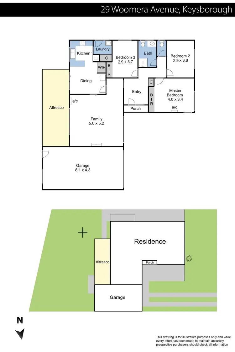 Floorplan of Homely house listing, 29 Woomera Avenue, Keysborough VIC 3173