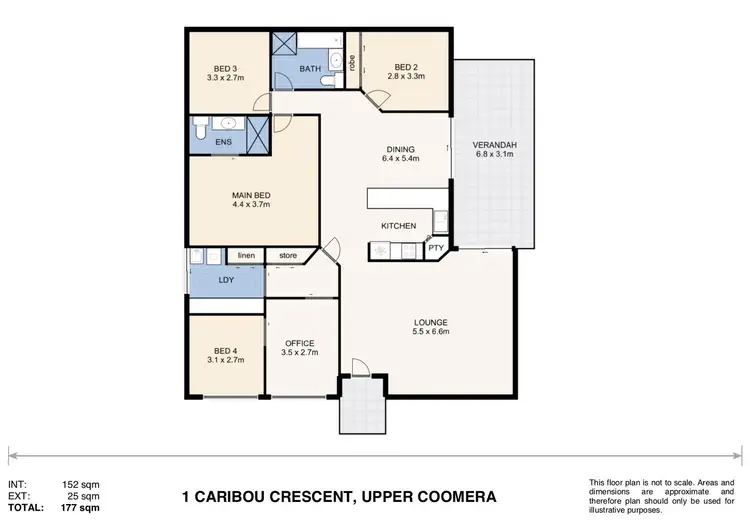 Floorplan of Homely house listing, 1 Caribou Crescent, Upper Coomera QLD 4209