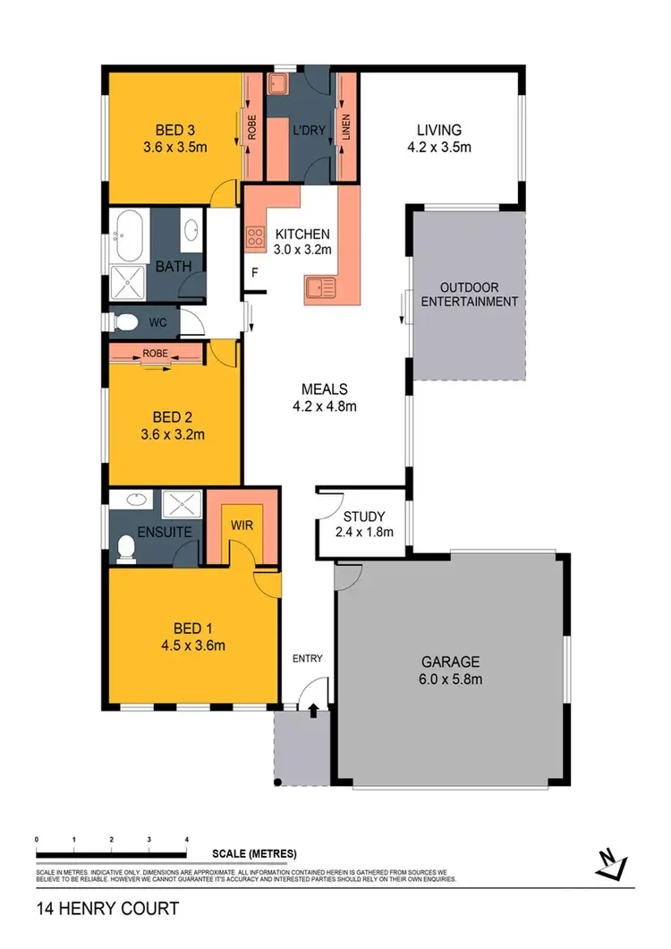 Floorplan of Homely house listing, 14 Henry Court, Strathfieldsaye VIC 3551