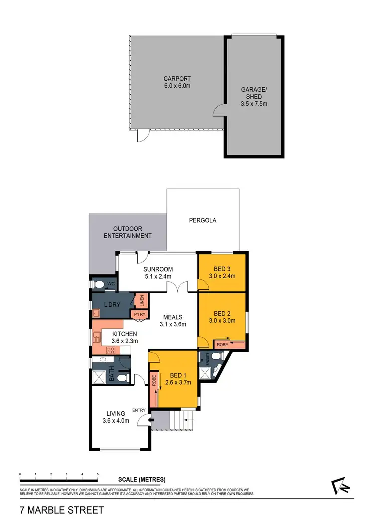 Floorplan of Homely house listing, 7 Marble Street, Golden Square VIC 3555