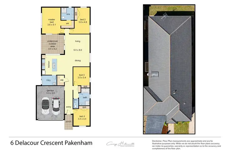 Floorplan of Homely house listing, 6 Delacour Crescent, Pakenham VIC 3810