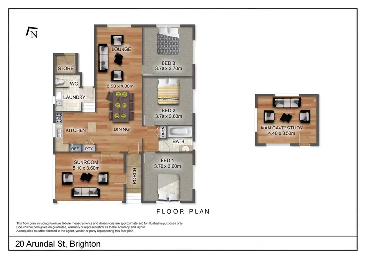 Floorplan of Homely house listing, 20 Arundal Street, Brighton QLD 4017