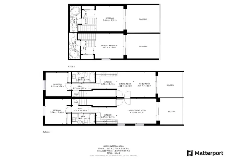 Floorplan of Homely serviced apartment listing, 323 & 324/10 Kosciuszko Road, Jindabyne NSW 2627