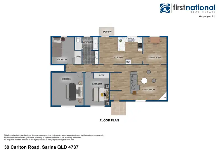 Floorplan of Homely house listing, 39 Carlton Road, Sarina QLD 4737