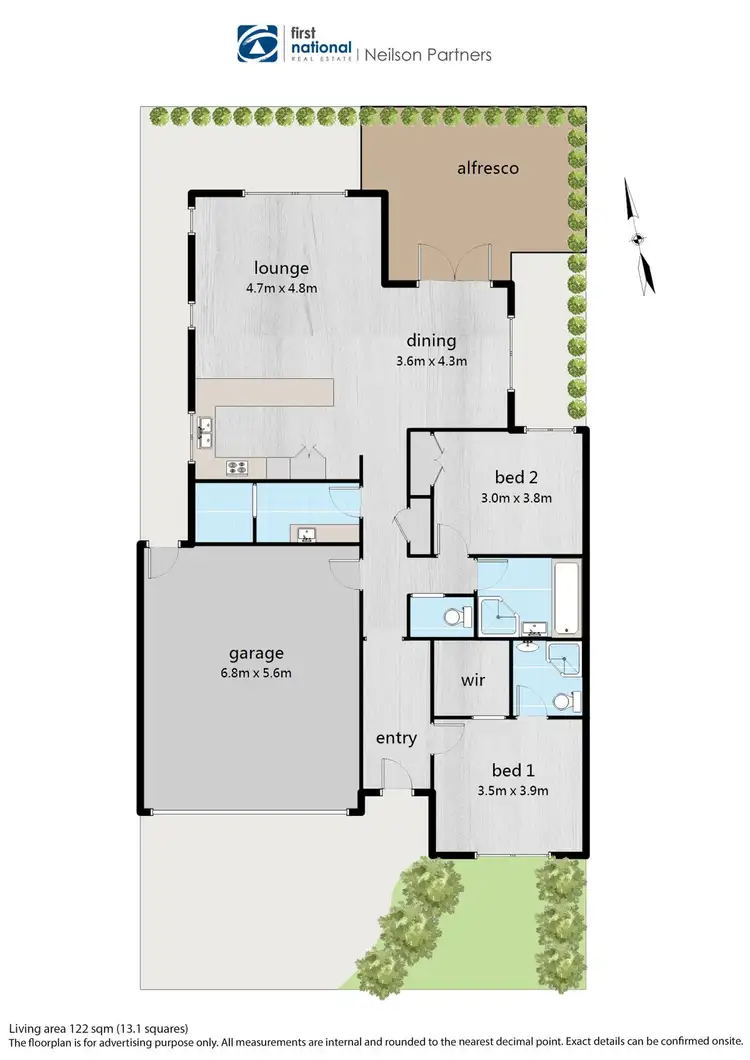 Floorplan of Homely unit listing, 19/1 Malouf Court, Pakenham VIC 3810