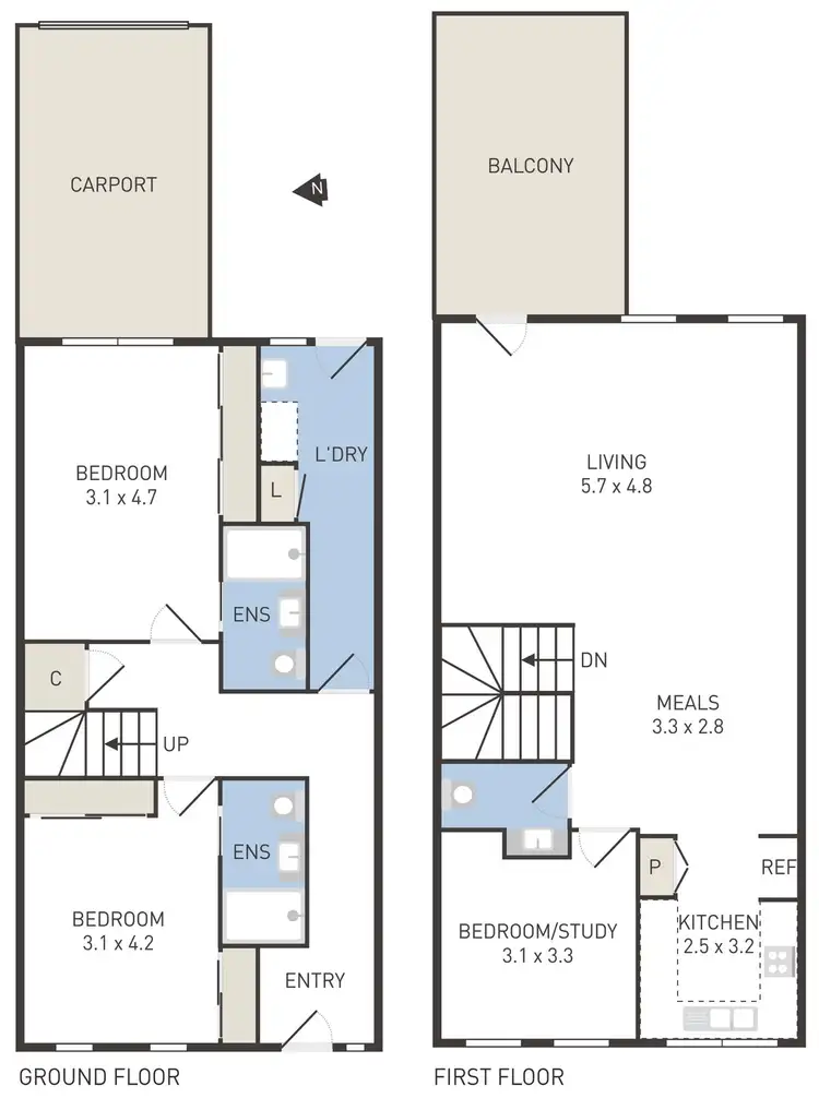 Floorplan of Homely townhouse listing, 7/2-4 McArthur Avenue, St Albans VIC 3021