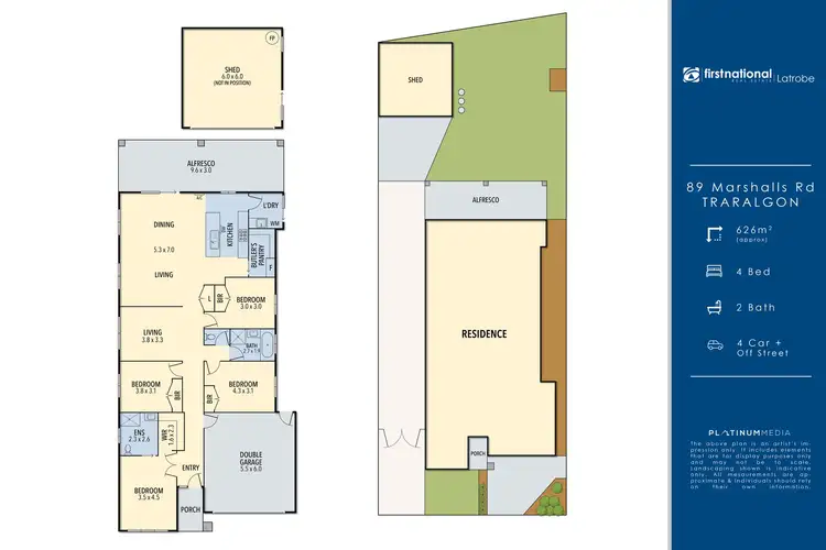Floorplan of Homely house listing, 89 Marshalls Road, Traralgon VIC 3844