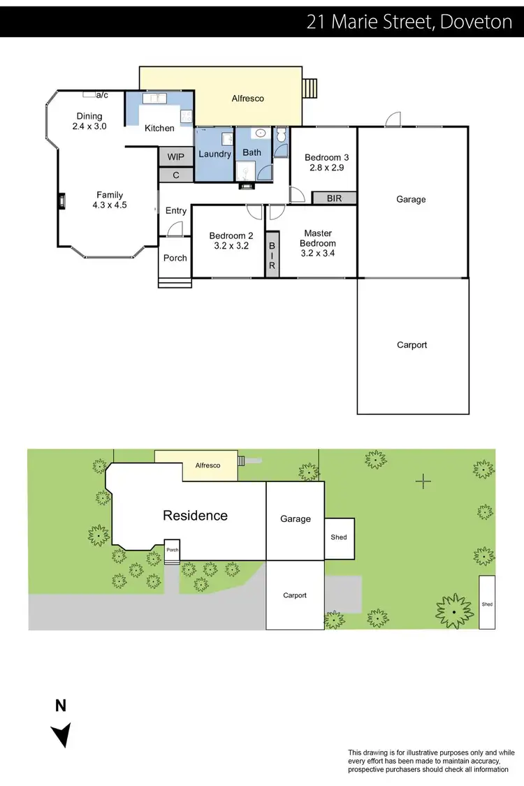 Floorplan of Homely house listing, 21 Marie Street, Doveton VIC 3177