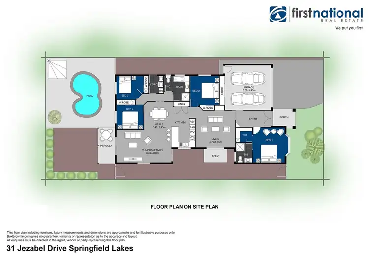 Floorplan of Homely house listing, 31 Jezabel Drive, Springfield Lakes QLD 4300