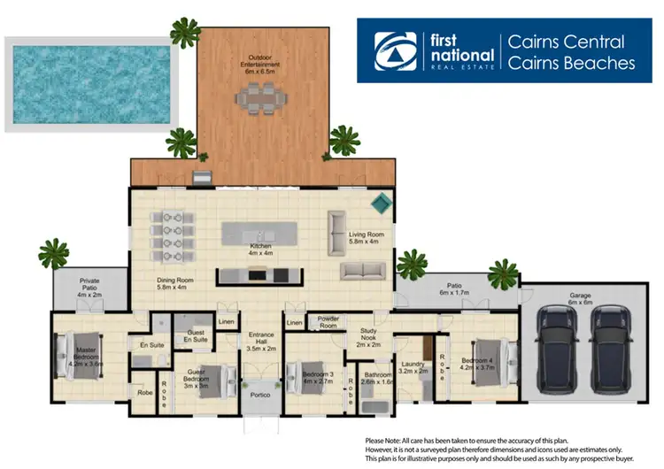 Floorplan of Homely house listing, 10 Euston Close, Clifton Beach QLD 4879
