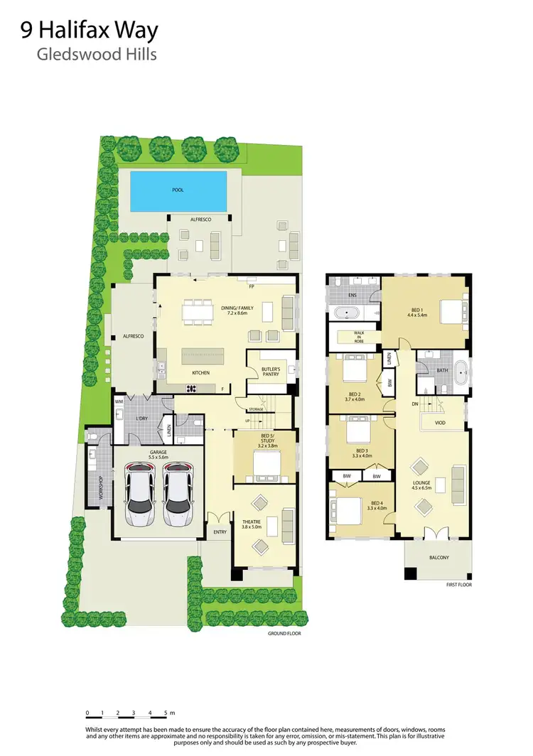 Floorplan of Homely house listing, 9 Halifax Way, Gledswood Hills NSW 2557