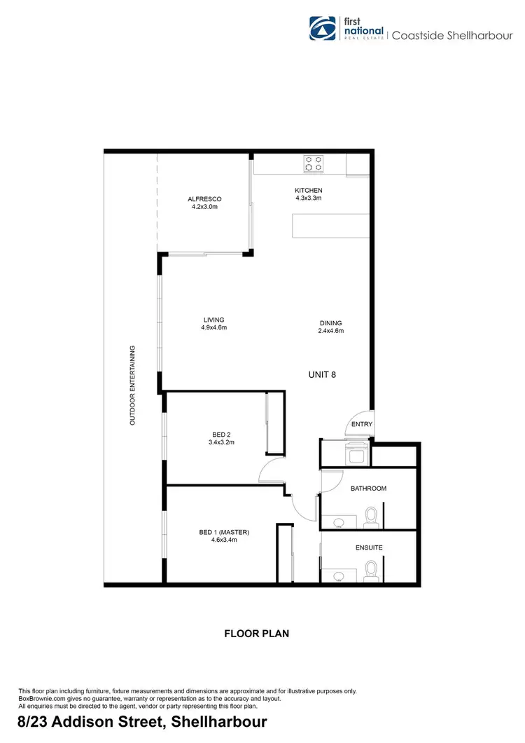 Floorplan of Homely unit listing, 8/23 Addison Street, Shellharbour NSW 2529