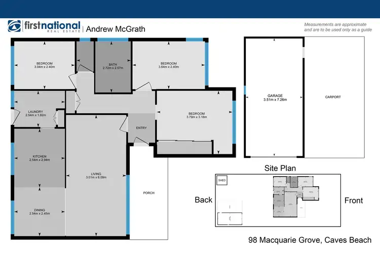 Floorplan of Homely house listing, 98 Macquarie Grove, Caves Beach NSW 2281