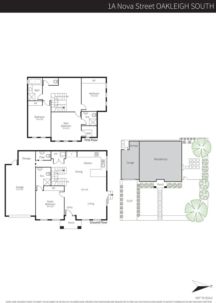 Floorplan of Homely townhouse listing, 1A Nova Street, Oakleigh South VIC 3167