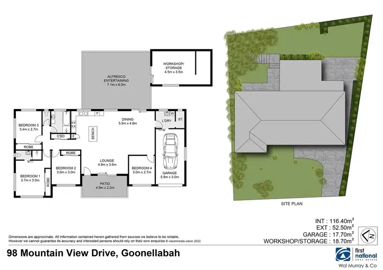 Floorplan of Homely house listing, 98 Mountain View Drive, Goonellabah NSW 2480